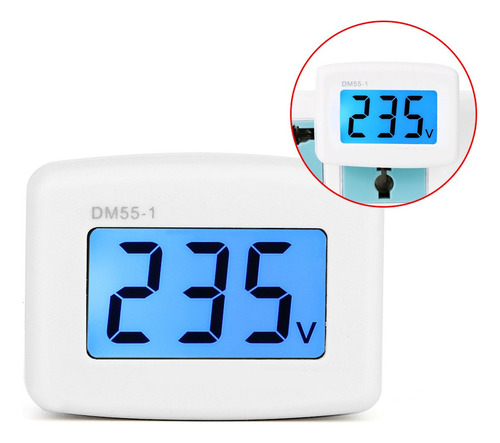 Medidor De Voltaje De Pantalla Digital 110v/220v, Lcd Digita