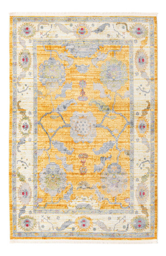 Rugs Paragon Collection Alfombra  5 X 8 Pie Amarilla Pelo