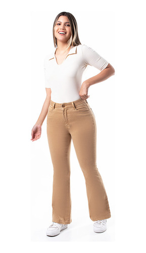 Pantalon Cargo Drill Stretch Pionier Hallyh Dril Mujer