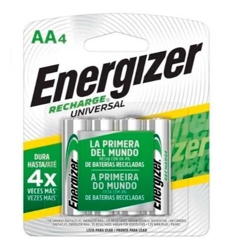 Baterías Recargables Aa Energizer 2000mah