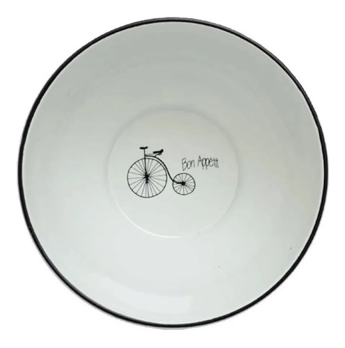 Imagen 5 de 7 de Set P/2 Bici Vajilla Enlozada Plato Playo Bowl Jarro Postre