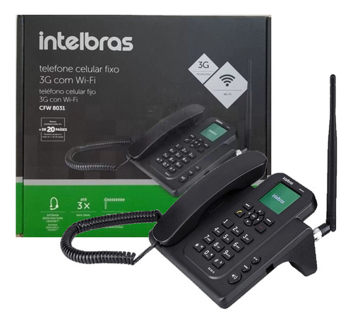 Telefone Celular Rural Fixo Intelbras 3g Com Wi-fi Cfw 8031