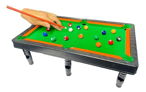 Mesa De Bilhar Real Sinuca Infantil Portátil Kit Completo