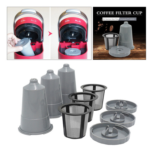 3 Filtros De Café Reutilizables Cápsula K Cup | Café Recarga