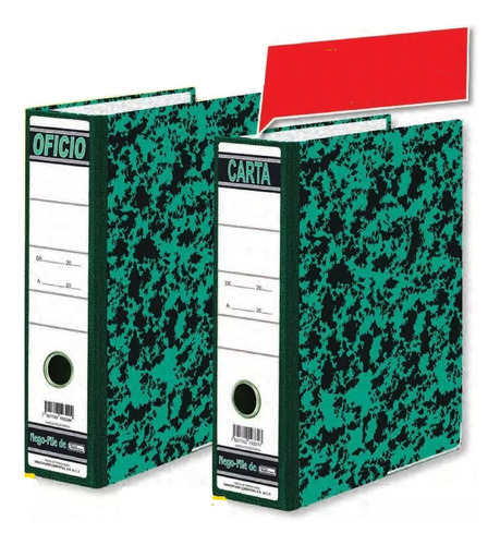 Caja Con 20 Carpeta Recopilador Registrador Verde T. Oficio