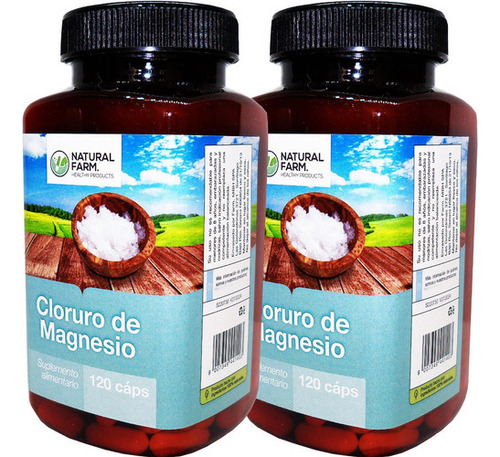 2x Cloruro De Magnesio 240 Capsulas 8 Meses 500mg Fatiga Sabor Neutro