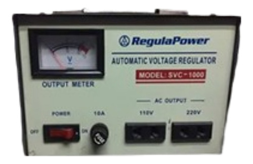 Regulador De Voltaje 1000 Watts, 2 Tomas Regulapower
