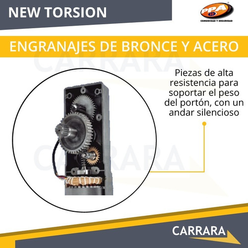 Imagen 5 de 9 de Kit Motor Portón Automático Levadizo Torsion Ppa