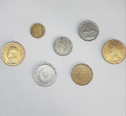 Monedas Antiguas República Argentina En Buen Estado 