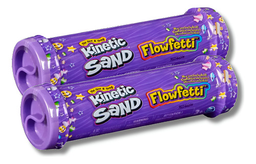Arena Kinetic Sand Un Día En La Playa Y 2 Flowfetti Pack