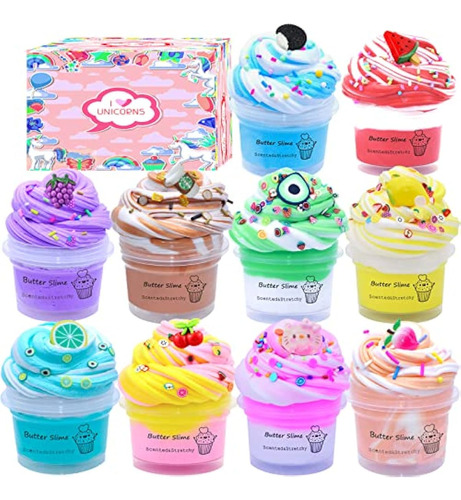 Kit De Slime De Mantequilla Para Niñas, Paquete De