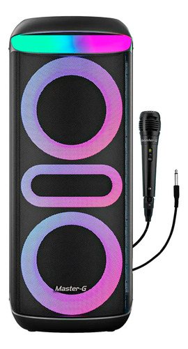 Parlante Karaoke Master-g Mgzeus Bluetooth 5.3 8inx2 Tws Rgb