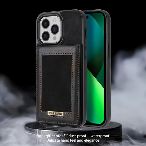 B Funda De Piel Tipo Cartera Con Tarjetero For iPhone Con