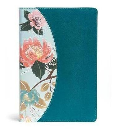 The Csb Study Bible For Women, Teal Flowers Leathertouch ...