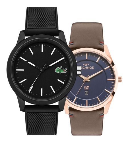 Kit Relógio Lacoste Masculino + Relógio Technos Exclusivo