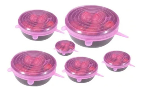 Imagen 2 de 4 de Pack 6 Tapas Cubiertas Almacenamiento Alimentos / Tomasstore