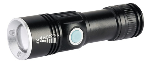 Linterna Led 3w Zoom 4x Recargable Bateria De Litio Auto 2hs