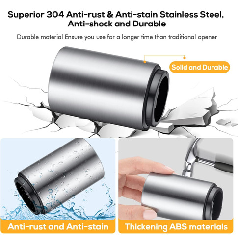 Abrebotellas De De Alta Calidad (plateado), 1 Abridor Autom