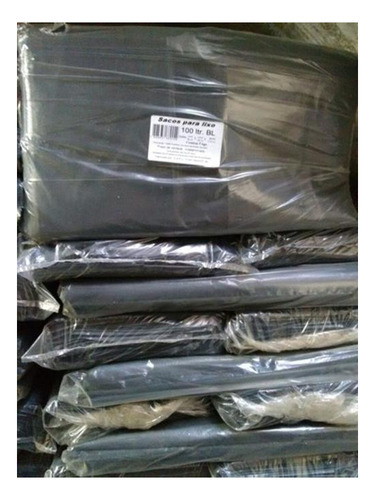 10kg Saco De Lixo 100lts Boca Larga Super Reforçado 15micras