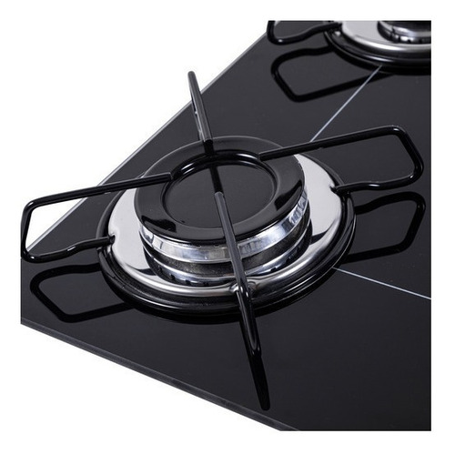 Fogão cooktop a gás Tedge TD113954 preto