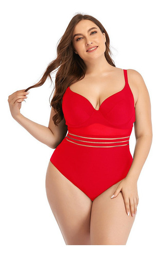 Traje De Baño Bikini De Malla De Talla Grande