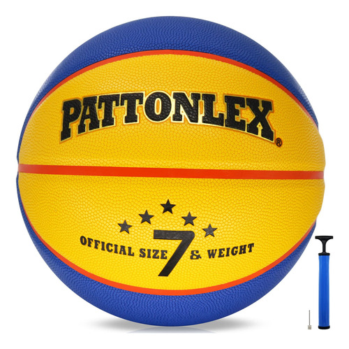 Pattonlex Baloncesto - Tamano Oficial 7 (29.5 ) - Cuero Comp