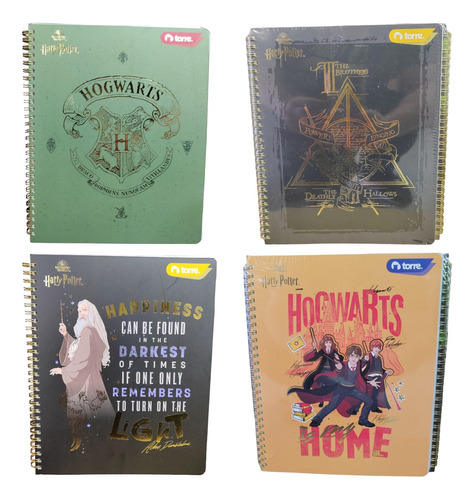 Pack X10 Cuadernos Versión Harry Potter Universitario 100h Color Variado