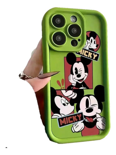 Funda Blanda De Teléfono Mickey Mouse Para iPhone 15, 14, 13