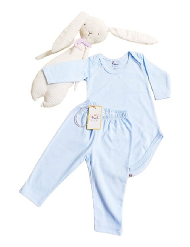 Conjunto Para Bebes: Body + Pantalón + Muñeco De Tela