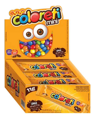Coloreti Display 396g - 36 Unidades - Pura Crocância E Sabor