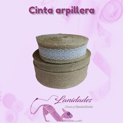 Cinta Arpillera 2.5cm X12 Metros