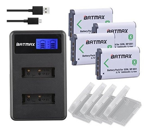 Batería De Cámara - Batmax 4packs Np-bx1 Batería (1600mah) Y