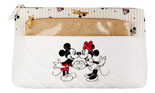 Cosmetiquero Doble Mickey & Minnie Disney 