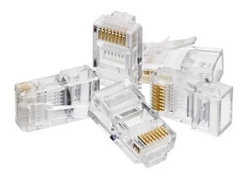 Conector Red Plug Terminal Rj45 Cat 5e Bolsa X 1000 Unidades