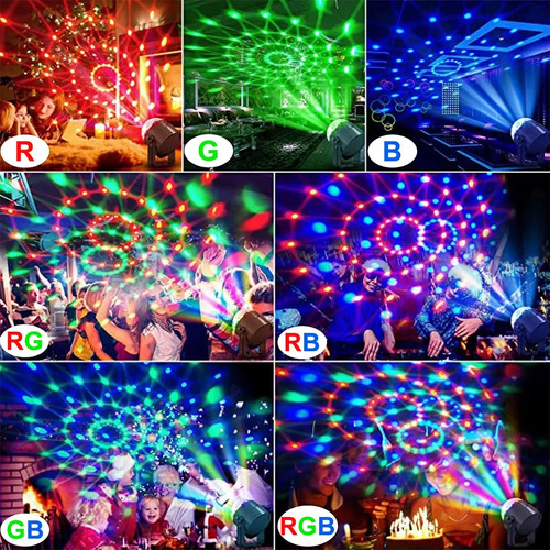 2pcs Rgb Control Remoto Led Disco Bola Luz Para Fiesta Ktv