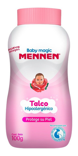 Talco Para Bebés Mennen Baby Magic Rosa 100g
