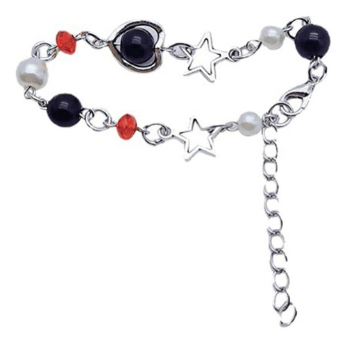 (4 #mold) Pulsera Con Cuentas Y2k Star Hecha A Mano, Joyería