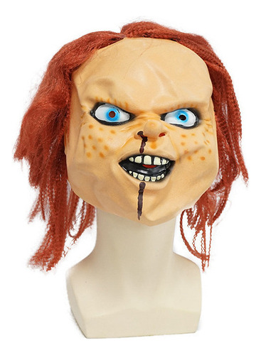 Máscara De Látex Chucky Doll Para Fiesta De Halloween, Másca