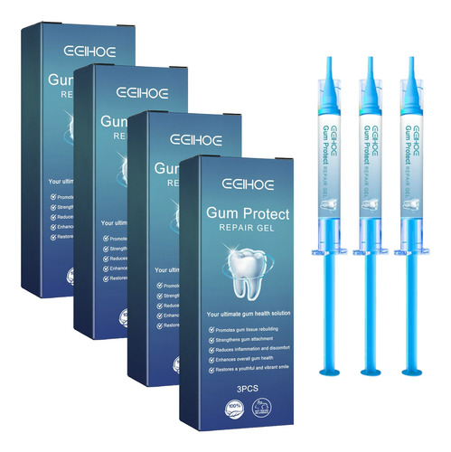 4×gel Reparador Dientes, Repara Las Encías Inflamadas