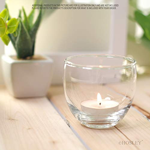Juego 12 Portavelas Cristal Transparente 2.5 Diámetro Bodas