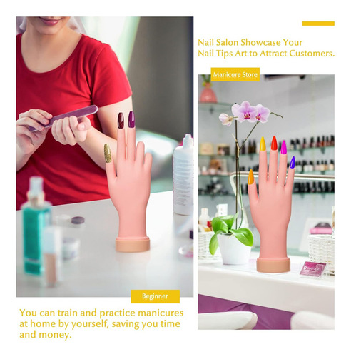 Paquete De 2 Herramientas Manuales Para Practicar Uñas