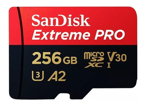 Memoria Micro Sd Sandisk Extreme Pro 256 Gb 200mb/s Velocida