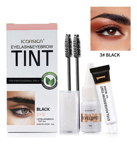 Kit De Tinte Para Pestañas Y Cejas Impermeable