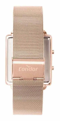 Relógio Condor Feminino Digital Rose Milanese Cojhs31bab/4j