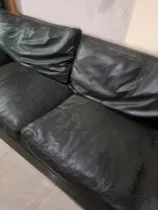 Comprar Excelente Sofá De Cuero Ecológico Negro