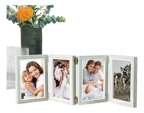 Triple Frame - Tabletop Picture Frame - 6 7 8 In High