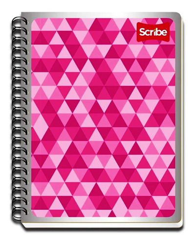 Pack C/5 Cuaderno Scribe Profesional Triangulos 100h 7mm