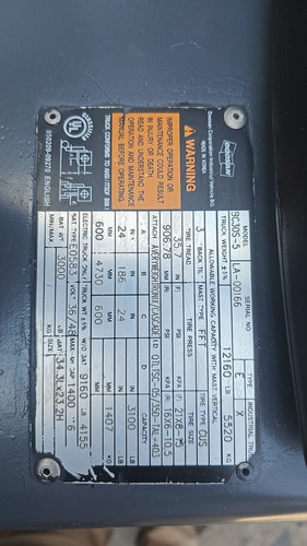 Montacargas Doosan Triple Mastil Con Aditamento Giratorio