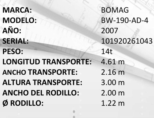 Imagen 8 de 8 de Vibro Compactador Rodillo Doble Bomag Bw 190-ad-4