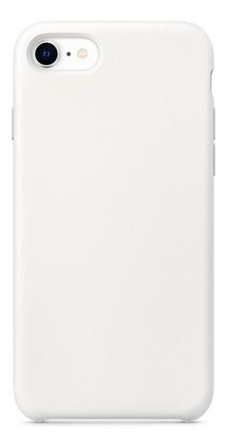 Capa Capinha Silicone Compatível iPhone 7 8 Se + Película 3d Cor Branco Nome Do Desenho Película Preta